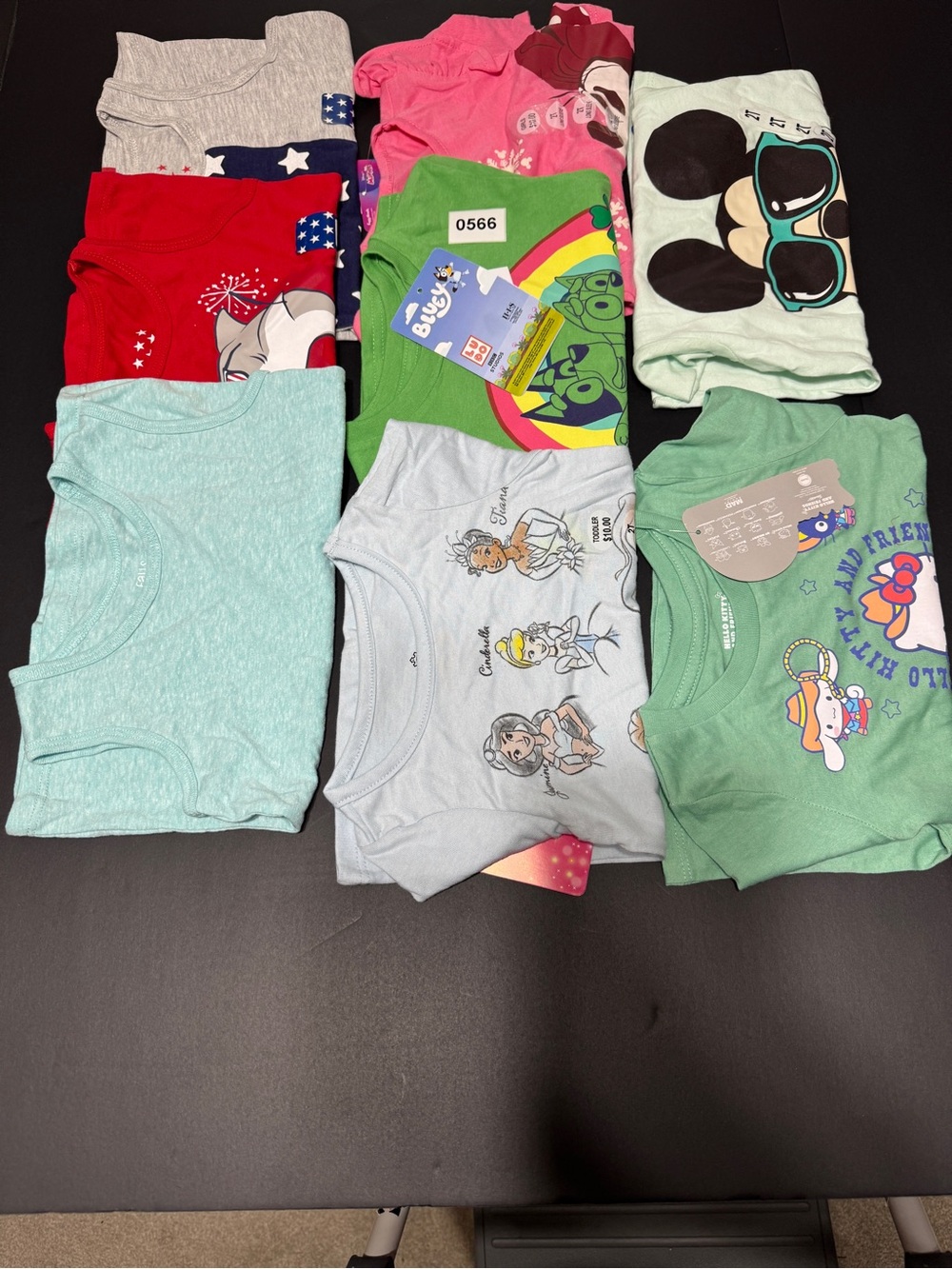 Lot of Graphic Tees Mixed Characters Size 2T